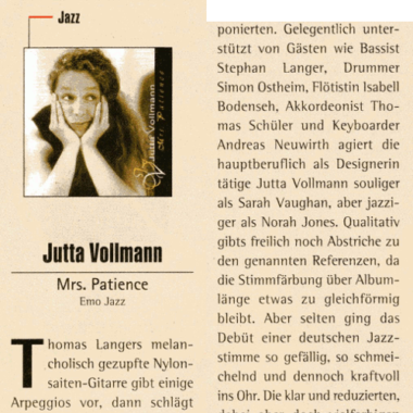 Soundcheck Feb. 2005 - Mrs. Patience, Jutta Vollmann